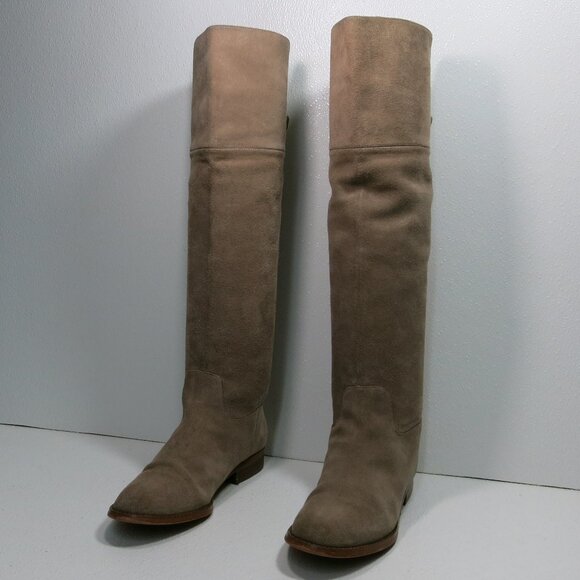Michael Kors Suede Leather Over Knee Boot Fashion Footwear Boots Women's Sz 7.5 - Picture 1 of 8